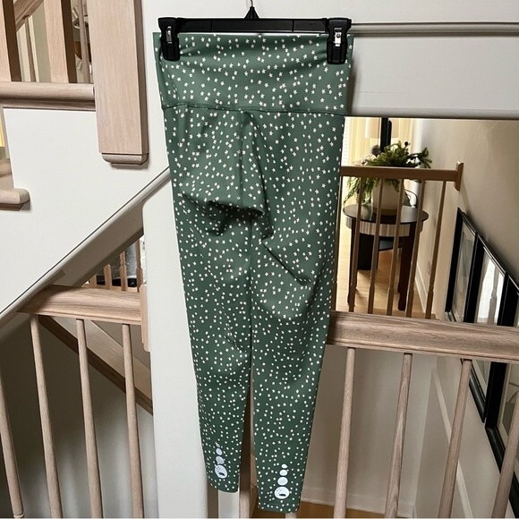 MALO REPUBLIC Hi Rise Luxe Leggings in Sage Bloom M - Picture 8 of 10